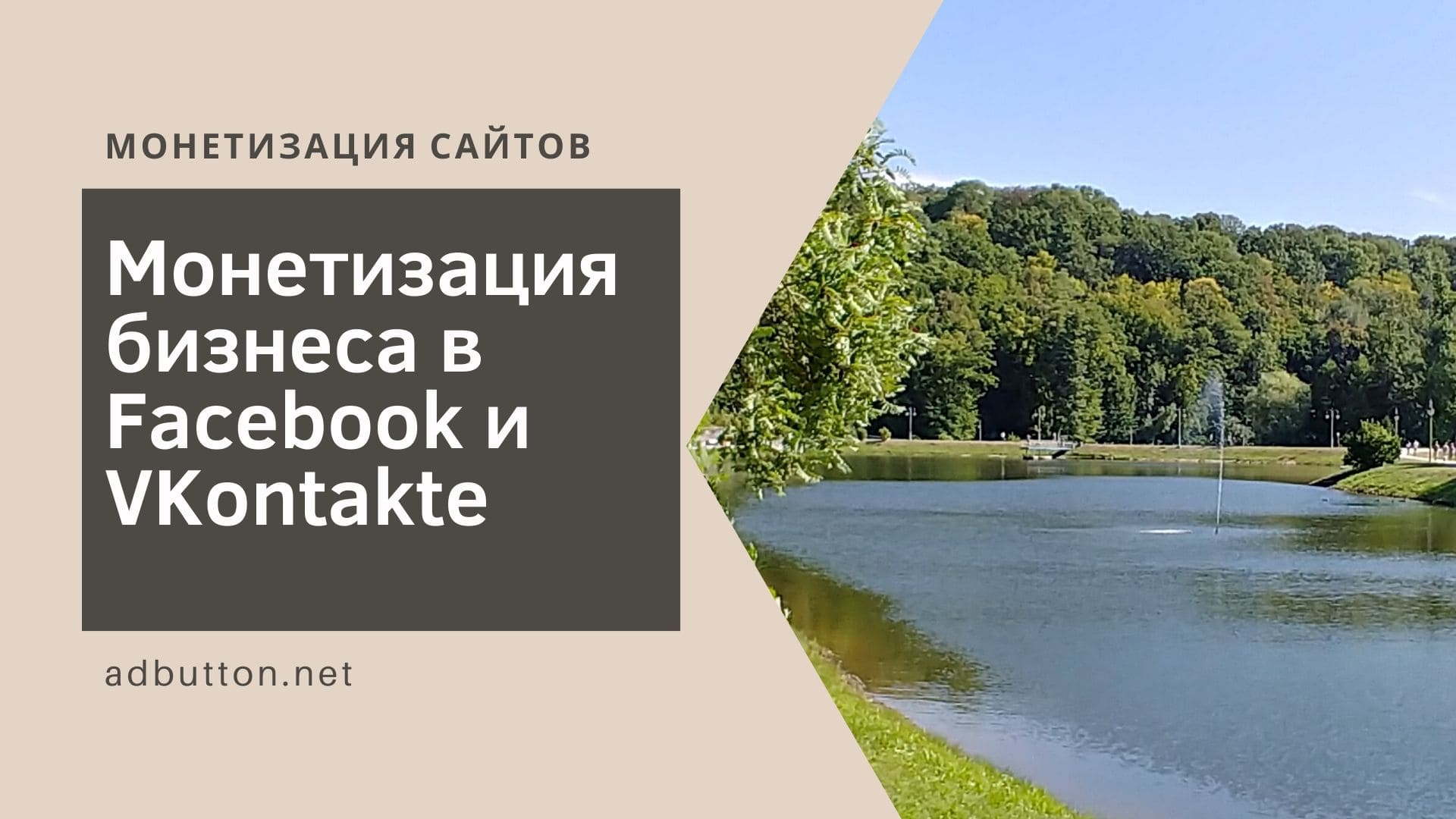 Монетизация бизнеса в соцсетях Facebook и VKontakte Монетизация бизнеса в соцсетях Facebook и VKontakte