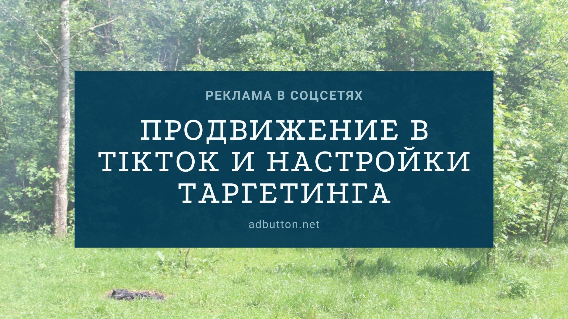 Продвижение в TikTok — настройки таргетинга рекламной кампании
