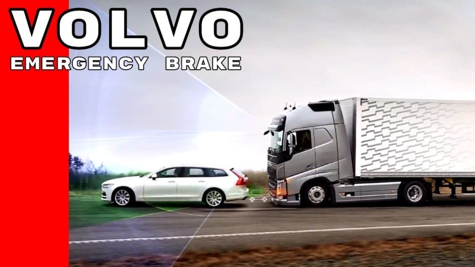 Реклама аварийные тормоза в грузовиках Volvo